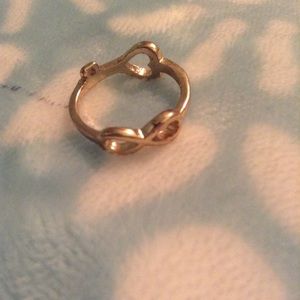 Infinity and heart key ring